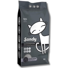 Sandy Aktif Karbonlu 10 kg Bentonit Kedi Kumu